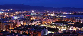 Città di Cagliari vista dall'alto - Natale